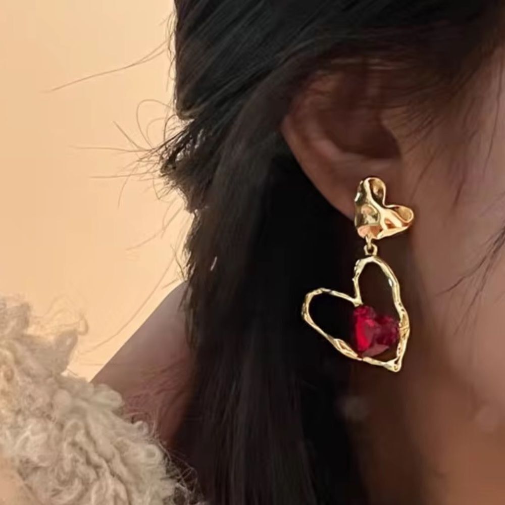 Bohemian heart earrings A1130